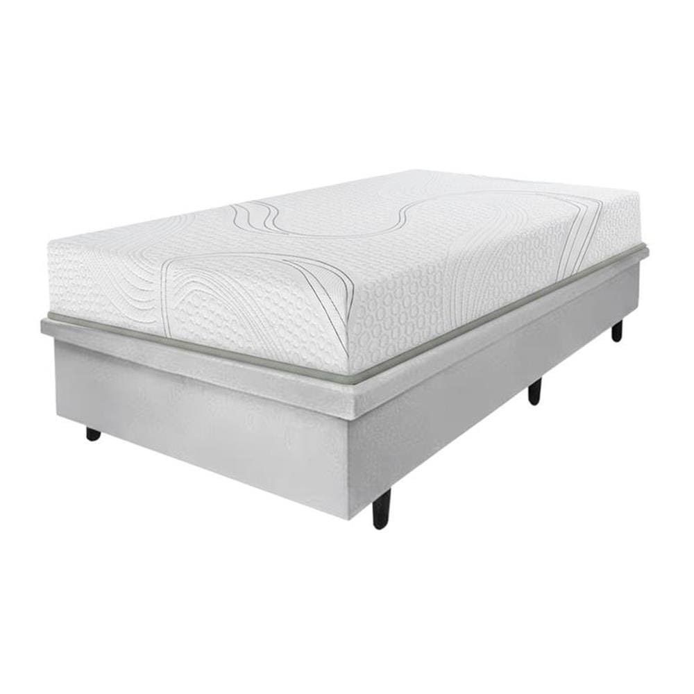 Colchão Bartira Viena Solteiro + Cama Box para Colchão de Solteiro MGA Lift