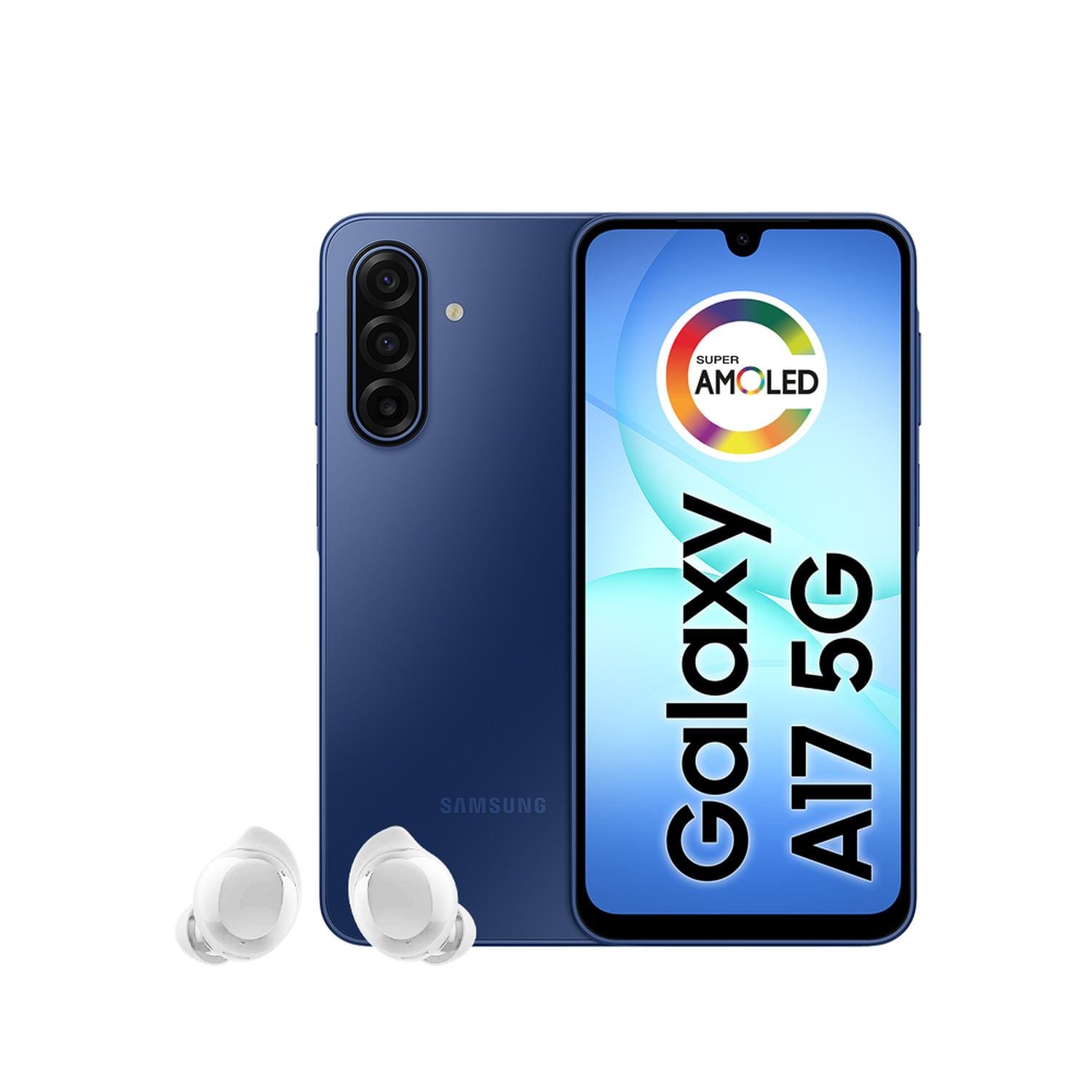 Smartphone Samsung Galaxy A17 5G Tela 6.7” 128GB Câmera Tripla 50MP COR + Galaxy Buds Core Bluetooth Branco
