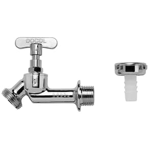 Torneira para Jardim Angular de Parede Docol 1122 Multiuso 1/2`` Cromado