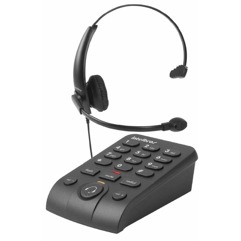 Telefone Headset Hsb 50 Intelbras para Operadores de Telemarketing, Área Comercial e Atendimento Ao Cliente