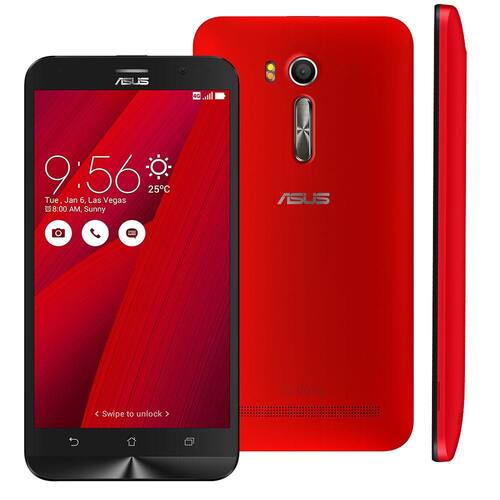 imagem-Smartphone Asus Zenfone Go Live DTV ZB551KL Vermelho 16GB, Tela 5.5", Dual Chip, Câmera 13MP, 4G, TV Digital,  Android 5.1 e Processador Quad Core