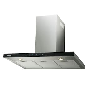 Coifa de Parede 90cm Infinity Digital Touch Vidro Preto - Fischer