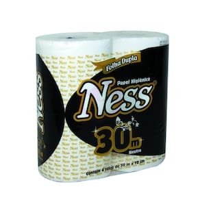 Papel Higiênico Ness Folha Dupla Neutro com 4 Rolos