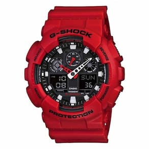 Relógio Casio G-shock Ga-100b-4adr Vermelho