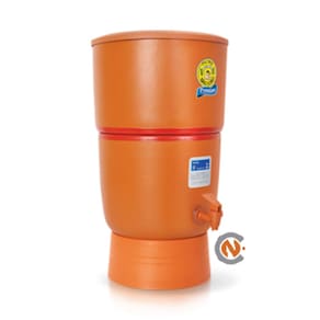 Filtro De Barro Para Água Premium 2 Velas 6 Litros Marrom