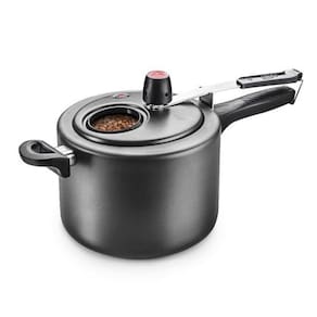 Panela Pressão 4,5 Litros Com Visor Antiaderente Grafite