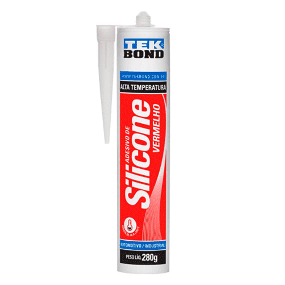 Silicone 280G Acético Alta Temperatura Vermelho Tek Bond