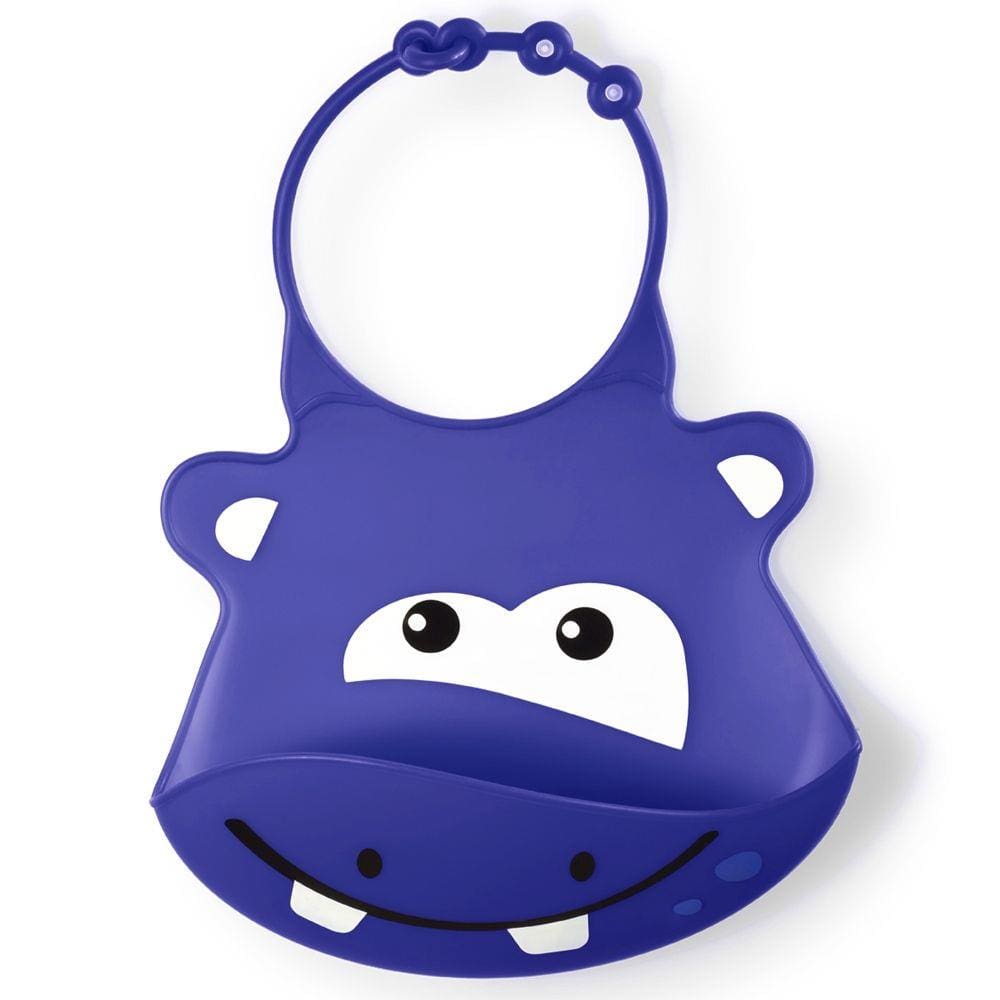 Babador de Silicone SillyBib Hipopótamo BB044 - Multikids