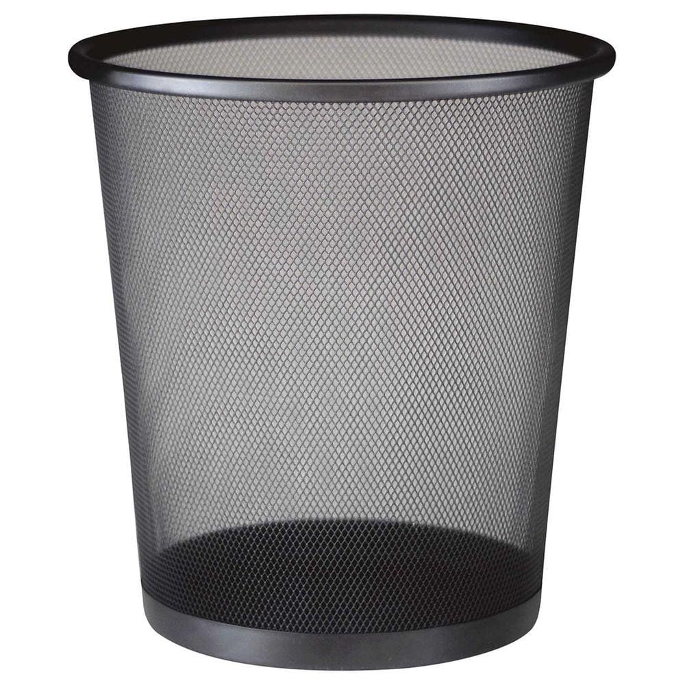 Cesto De Lixo Em Aço Basket 11 Litros Preto 8235 Mor