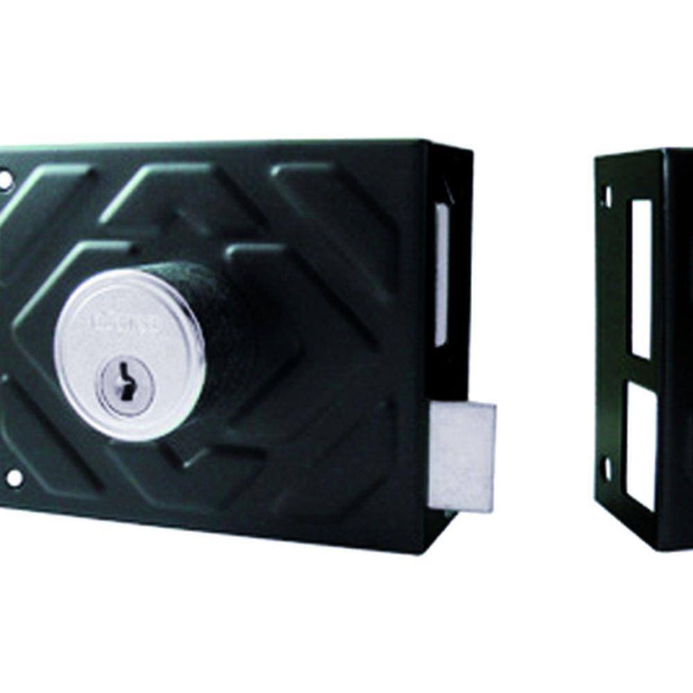 Fechadura Portão De Sobrepor F1500 Cor Preta - Aliança