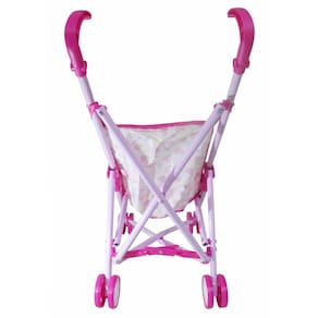 Carrinho Para Boneca Passeio Carro Brinquedo Menina Rosa