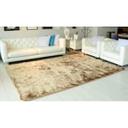 Tapete Felpudo Linha Soft Luxo Bege 150 x 200 cm Villa Textil