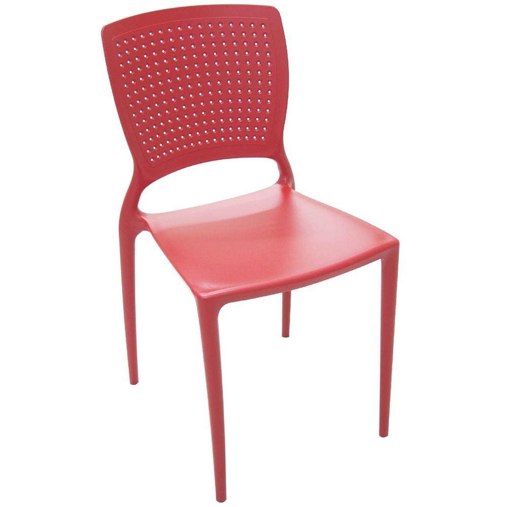 Cadeira Monobloco Safira Vermelha 92048040 Tramontina