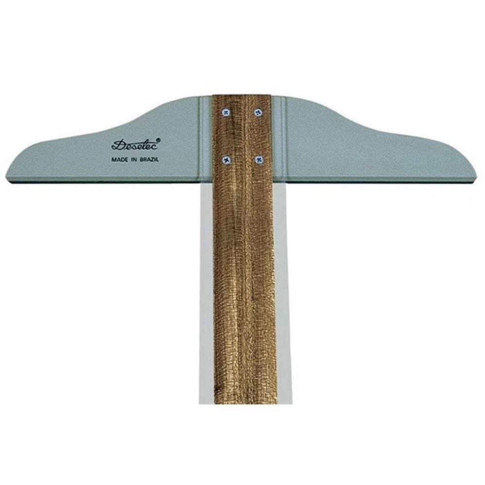 Régua T De Madeira Trident 80cm C/ Borda Acrílica - Ref. 5308