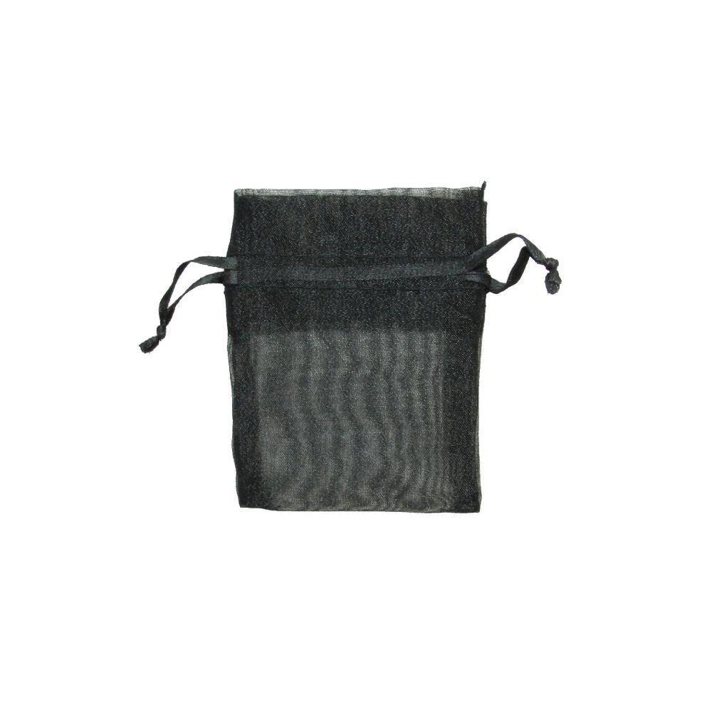 10 Saquinhos Organza 7x9 Mini Preto