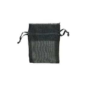 10 Saquinhos Organza 7x9 Mini Preto