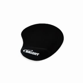 Mouse Pad com Apoio Para Punho em Gel Preto Bright