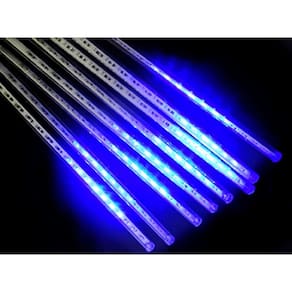 Pisca Pisca Cascata De Gelo 8 Tubos 136 Leds Azul Natal