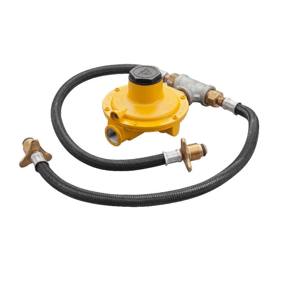 Conjunto Regulador + Mangueira Para Conexão Em Dois Botijões De Gás / 7Kg (P45)