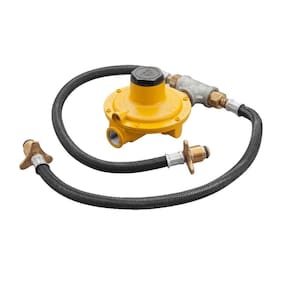 Conjunto Regulador + Mangueira Para Conexão Em Dois Botijões De Gás / 7Kg (P45)