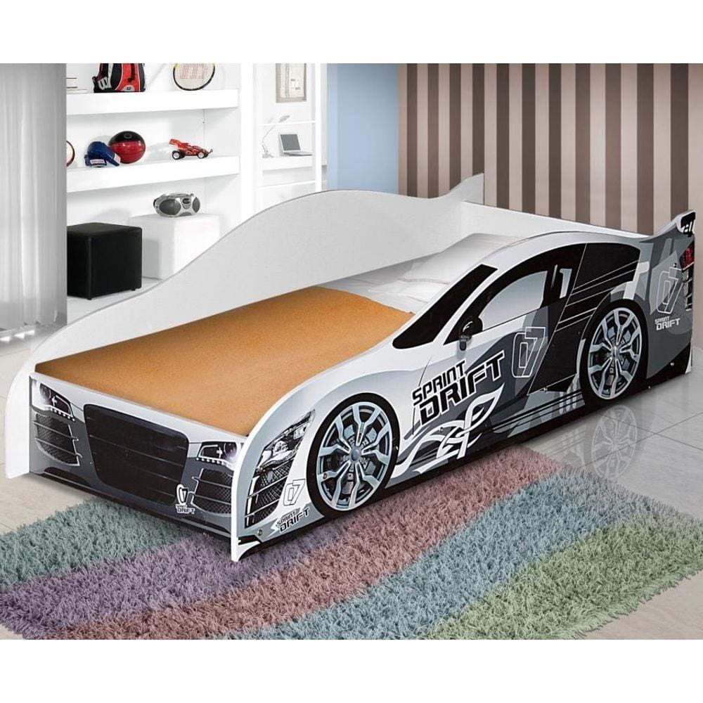 Cama Infantil Carro Drift - Vermelho / Branco - Rpm Móveis