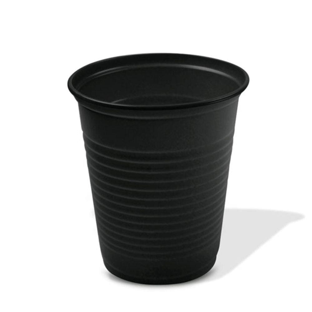 Copo Plástico Descartável Preto 200Ml 50 Unidades
