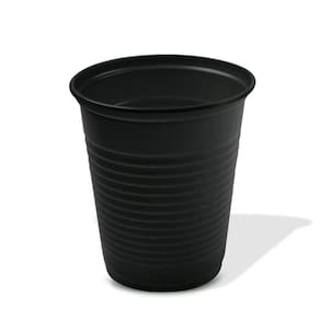Copo Plástico Descartável Preto 200Ml 50 Unidades