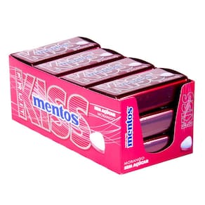 Pastilha Mentos Kiss Fruit Morango com 12 - Perfetti