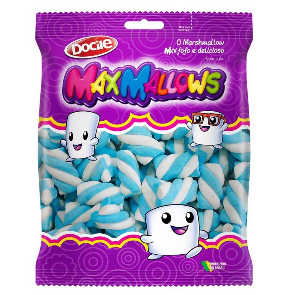 Marshmallow Twist Azul Branco 250g - Docile