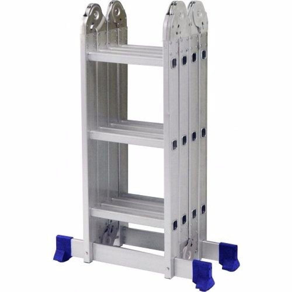 Escada Alumínio Multifuncional Mor 4x3 12 Degraus Articulada