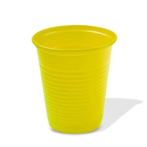 Copo Descartável Amarelo 200ml com 50 - Trik Trik