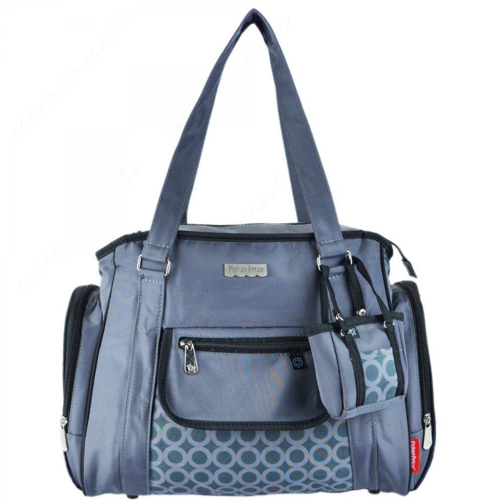tote bolsa maternidade fisher price preto