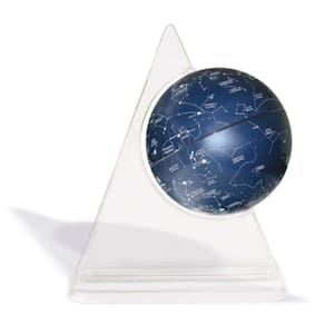 Globo Celeste Libreria c/ 10 cm de diâmetro, c/ base triangular transparente - CIELO JUNIOR