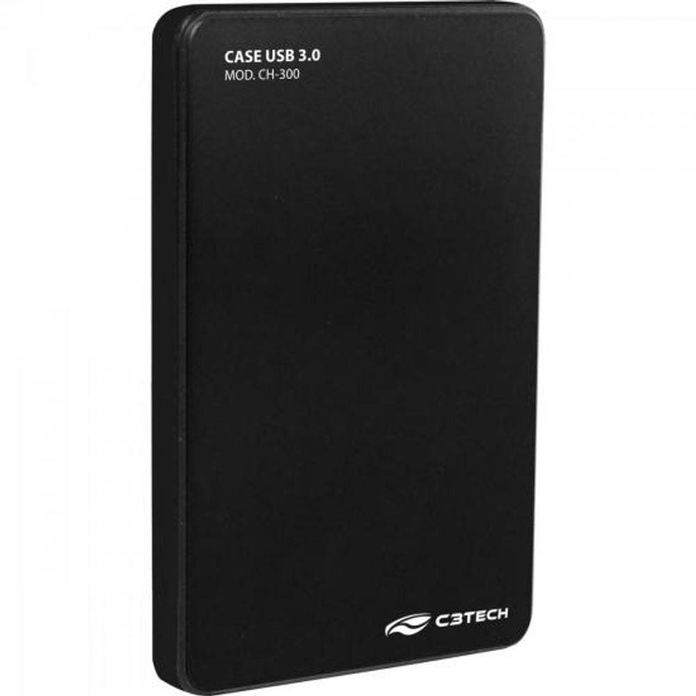 Case para HD Externo 2.5´´ CH-300 Preto C3 TECH
