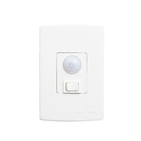 Sensor de Presença de Parede para Embutir com Fotocélula 180° Qi6 3 Fios Qualitronix