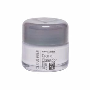 Kit 2 Creme Facial Clareador Dia Com FPS-15 Clear Pele Abelha Rainha 30g