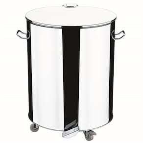 Lixeira Brinox com Pedal Abre e Fecha Decorline em Aço Inox - 110 L