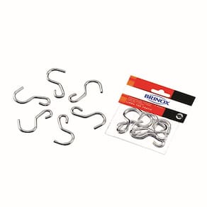 Conjunto de Ganchos Brinox Top Pratic em Aço Inox - 6 peças