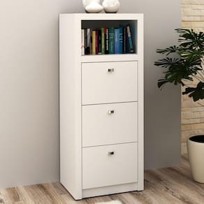 Armário Arquivo 03 Gavetas ME4118 Branco - Tecno Mobili