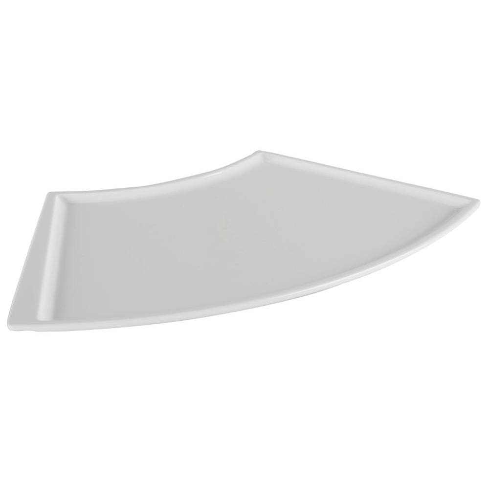 Travessa Leque Haus Concept Oriente Branco - 27,8x16,2x1,6cm