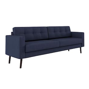 Sofá 3 Lugares Living Pé Palito Linho Cotton 180 cm