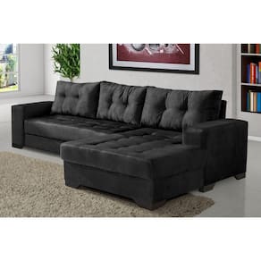 Sofá 2 Lugares com Chaise Bia Império Estofados