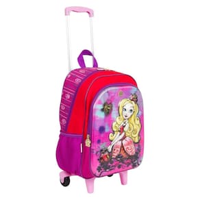Mochila Rodinha Ever After High 64753-00 17X Grande Roxo/ Vermelho