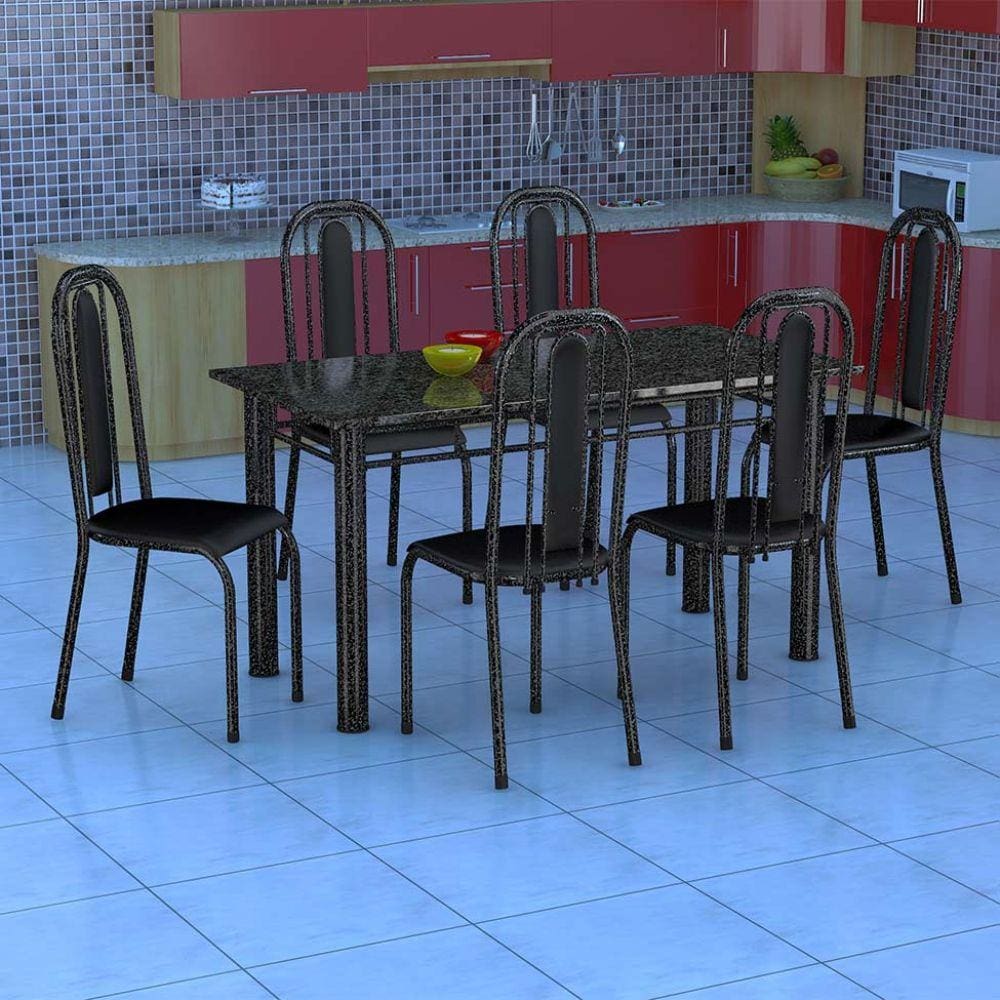 Conjunto Jantar / conjunto mesa cadeira cozinha / Conjunto de Mesa Granada  e Cadeira Granada