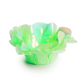 40 Forminhas Doce Roses Nacarada Verde Claro Dec. Festas