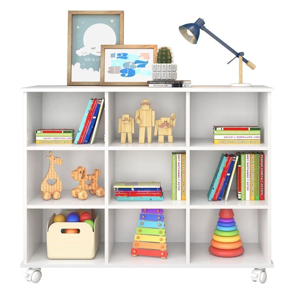 Nicho Organizador 108 x 83cm c/ Rodízios - Qmovi 1478