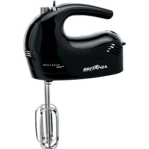 imagem-Batedeira Britânia Bellagio Compact com 4 Velocidades - Preta - 110V