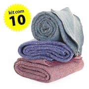 Cobertor Casal com 10 peças 160x190cm Corta Febre Popular Doação