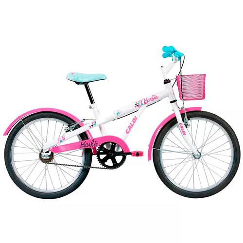 Bicicleta Aro 20 Caloi Barbie T11R20V1 - Branco Perolado Menor preço em Bicicleta Aro 20 Caloi Barbie T11R20V1 - Branco Perolado