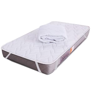 Kit Colchão de Berço Normal 130x60x12 + Protetor Impermeável Antialérgico